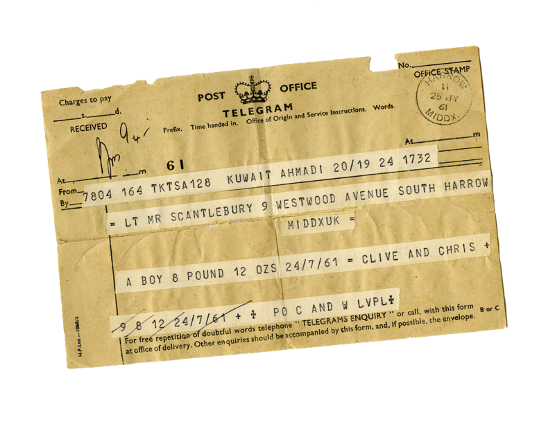 Image of a Telegram Image of a Telegram